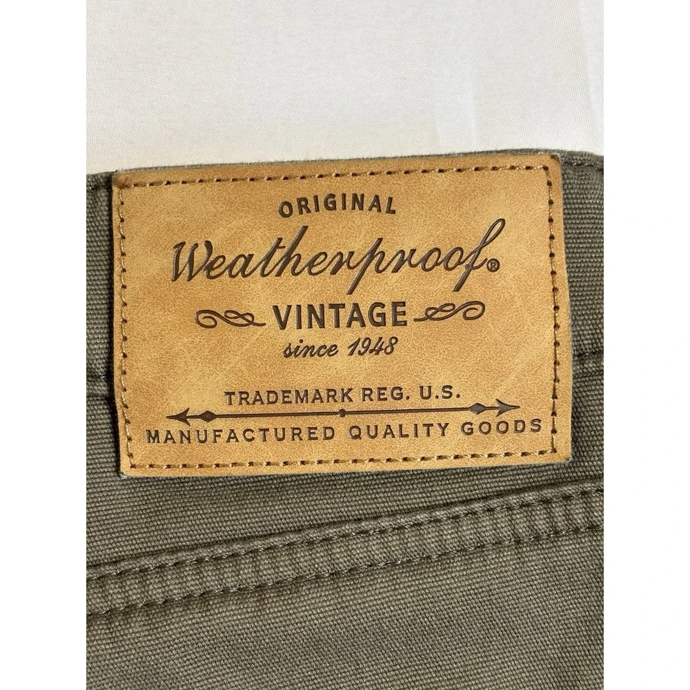 Weatherproof Vintage Men's 38X32 Regular Fit Fleece Lined Pants Workwear Chore